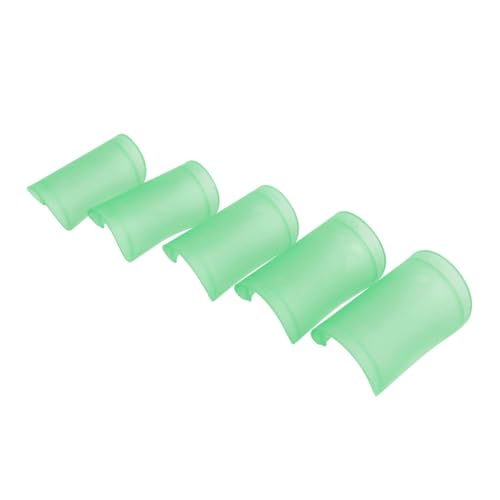 HIAKDOFT 5個 プラスチック製笛膜保護カバー 素材軽量耐久フルート用保護フィルムケース 楽器傷防止用笛アクセサリー