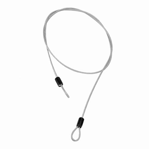 Candado de cable de acero Sonew, color plata miniatura 2