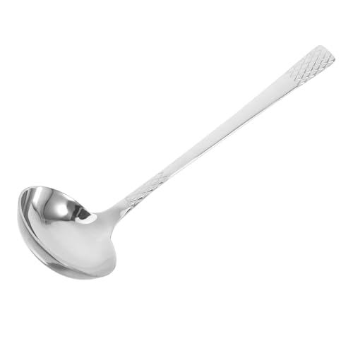 FUNOMOCYA Essential Kitchen Tool Stainless Steel Soup Spoon Sauce Ladle Hot Pot Utensil and Easy to Clean for Cooking