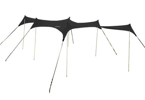 Image of Neso Party Tent - Lightweight and Portable Canopy Tent - Easy Setup for Family Outings On and Off the Beach - Patented Reinforced Corners - UPF 50+ Sun Protection - 8ft Tall, 11 x 22ft - Black
