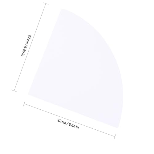 Estante triangular compacto de pared Angoily para organización de espacios pequeños 4