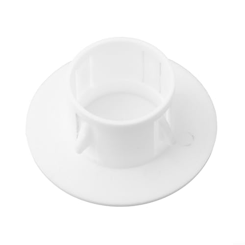 Dekorative Rohrlochabdeckung, Wandlochabdeckung, Schutzschlitze, Kunststoffstopfen 40 mm, weiß, PP-Material (40 mm)