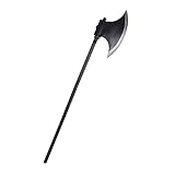 KEPATO Halloween Weapons Grim Reaper Executioner's Axe Medieval Costume Battle Axe with Collapsible Handle Fake Blade Costume Accessories Weapon Toys Prop for Halloween Costume Cosplay Party Supplies