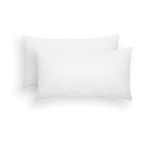 ALMOHADAONLINE-Relleno de Cojín 50x60cm Fibra Hueca silliconada Tejido TNT – Suave, Ligero y Transpirable – Hipoalergénico,Lavable – Ideal para Fundas de Cojines Decorativos y de Descanso(2, 50x60 cm)