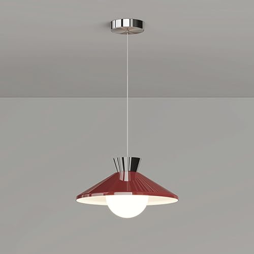 Lámpara de araña moderna para isla de cocina comedor y salón en color rojo