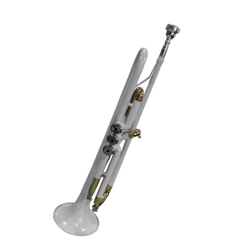 Trompeta Estándar Instrumento De Trompeta Blanca En Si Bemol Para Principiantes