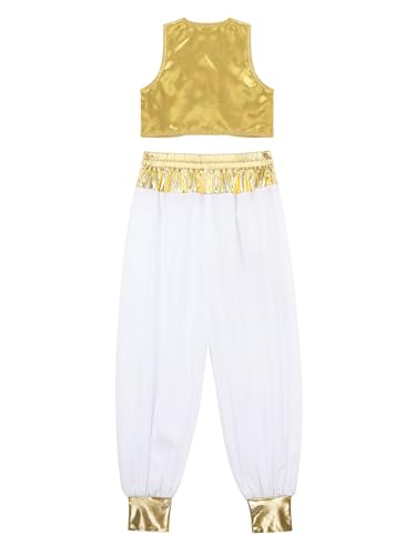 Disfraz árabe completo para niños con chaleco y pantalón miniatura 4