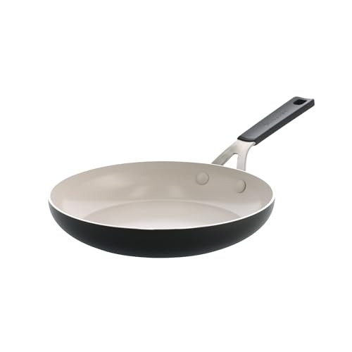 KitchenAid Harteloxierte Keramik Antihaft Bratpfanne 24 cm PFAS frei Induktion geeignet Keramikbeschichtung Spülmaschinenfest Backofenfest bis 160 C Mattschwarz