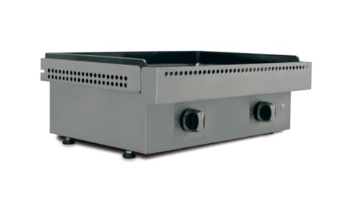 Simogas - Plancha gaz Acier laminé - 2 brûleurs en H - 60cm Extreme