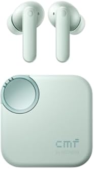 CMF Buds 2 Wireless Earbuds with 48 dB Hybrid ANC, 55-Hour Battery Life, 11mm PMI Driver, 6 HD mics and Spatial Audio, IP55 Dust & Water Resistance - Light Green