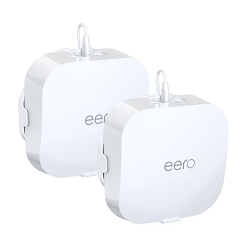 HomeMount Made for eero Pro 6/6e Wall Mount - Secure & Sleek Cable Management Compatible with eero Pro 6/6e Durable ABS Material Easy Installation (2 Mounts)