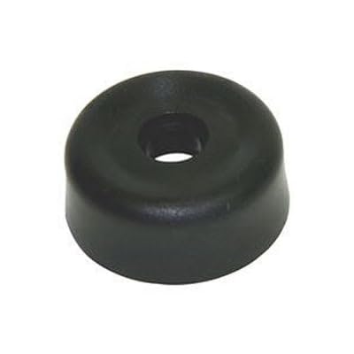 Abbatron/HH Smith, 2194, Bumper/Chassis Feet - 3/4 OD - 3/8 Height - 9/32 Recess Diameter - 3/16 Recess Depth - 1/8 Screw Clearance ID - Black. (100 Item/s)