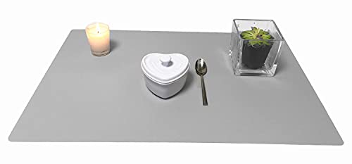 Ephome 2Pack Extra Large Multipurpose Silicone Nonstick Pastry Mat, Heat Resistant Nonskid Counter Mat, Table Mat, 23.6''X15.75'' (Gray) #TOP6