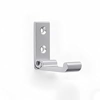 Foldable Hooks, Foldable Coats Hooks, Folding Aluminum Wall Mount Hook Headphones Holder For Hanging Coats, Jackets, Bags, Towels, Keys(Silver,5cm/1.96in)