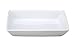 Vertex China ARG-R8D Signature Rectangle Dish Deep, 8-3/4" x 5-7/8", Porcelain White (Pack of 24)