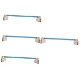 POPETPOP Juego De Madera 4 Piezas Puesto De Loros Juguetes Jaula De Mascotas De Juguete Puesto De Gallinas Soporte De Gallina para El Hogar Palo De Pie De Pájaro Pollo Soporte De Madera