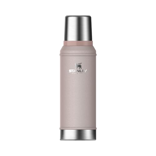 Stanley Classic Legendary Botella Termica 0.94L - Mantiene Frío o Calor 24 Horas - Termo Cafe - Cantimplora Acero Inoxidable - Sin BPA - Apto Para Lavavajillas - Rose Quartz