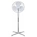 Suinga Ventilatore da terra, 3 velocità, pale 40 cm di diametro, altezza regolabile (130 cm), regolabile verticalmente, funzione oscillazione di 90°, 45 W, silenzioso.