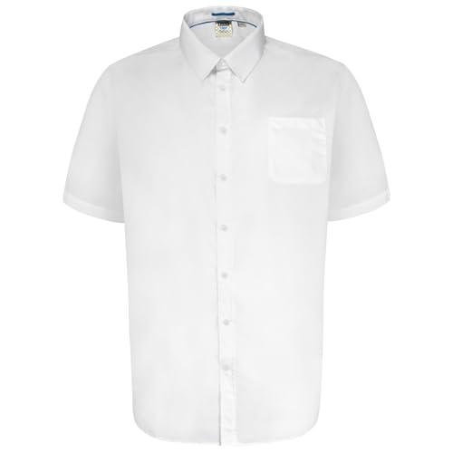 Chemise Delmar DUKE D555 grand taille 10XL blanc coton confortable