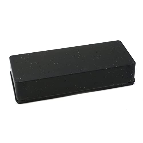 Image of 2PCS Large Capacity Pencil Box Plastic Pencil Case (Frosted Black)