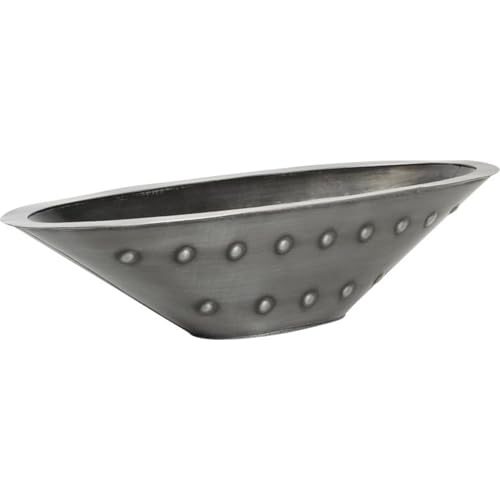 AUBRY GASPARD - Corbeille en Zinc Titanium Élégante 53X18X13 cm - Design Moderne et Épuré -...