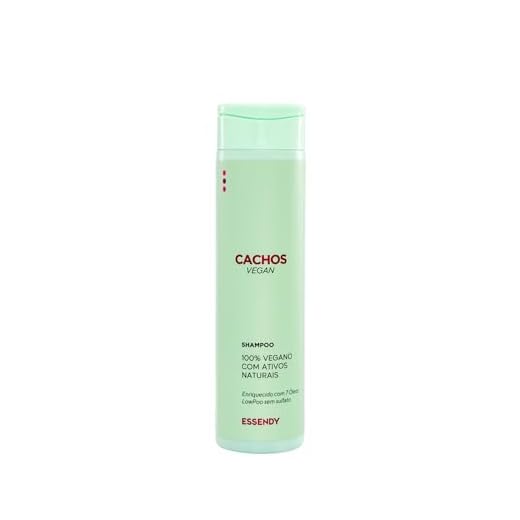 Shampoo Cachos Vegan 250ML - Limpeza Suave e Nutrição com 7 Óleos Naturais - Low Poo - Sem Sulfatos, Parabenos e Corantes - Definição de Cachos e Controle de Frizz