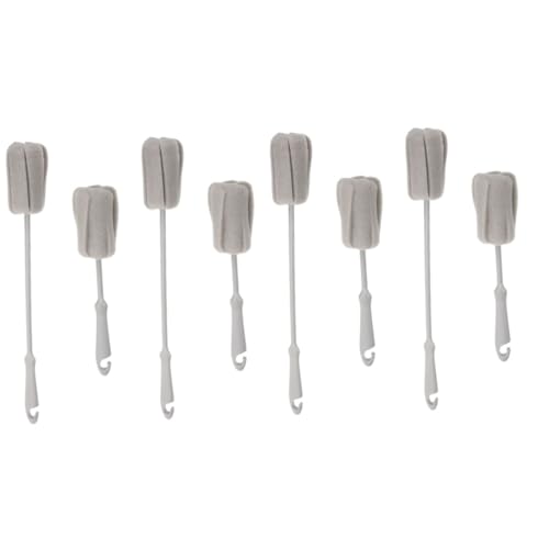 FRCOLOR 8 Pcs Cleaning Cup Brush Cleaning Brush Water Bottles Bottle Brush Sponge Brush with Plastic Handle Cup Cleaner Brush Bottle Scrubber Feeding Bottle Pp Baby Cleaning Ball