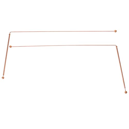 BRIGHTFUFU Copper Dowsing Rods 2 Pieces Divining Rods for Spirits Water Detection Treasure Seeking