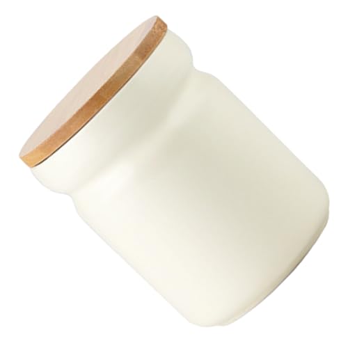 IMIKEYA Tarro de Cerámica con Tapa Hermética para Té y Café Recipiente de Estilo Nórdico Almacenamiento Sellado para y Cocina