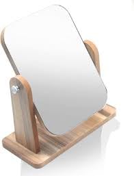 draval Adjustable Wood Mirror for Dressing Table – Classic Vanity Accent Piece 2
