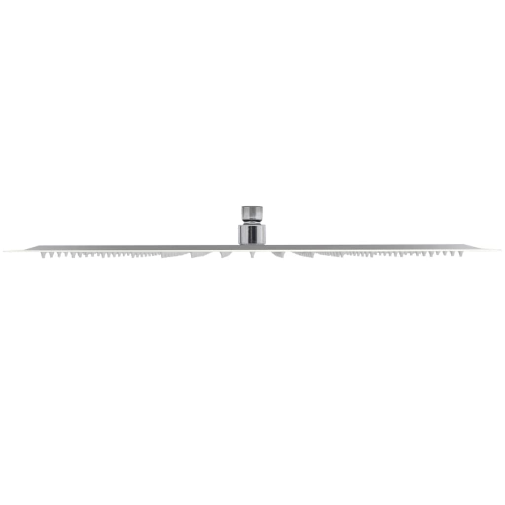 Doccetta a pioggia in acciaio inox, 40 x 40 cm, quadrata, con 224 ugelli anticalcare, soffione doccia per soffitto a parete, risparmio idrico, alta pressione, massaggio, wellness, accessorio