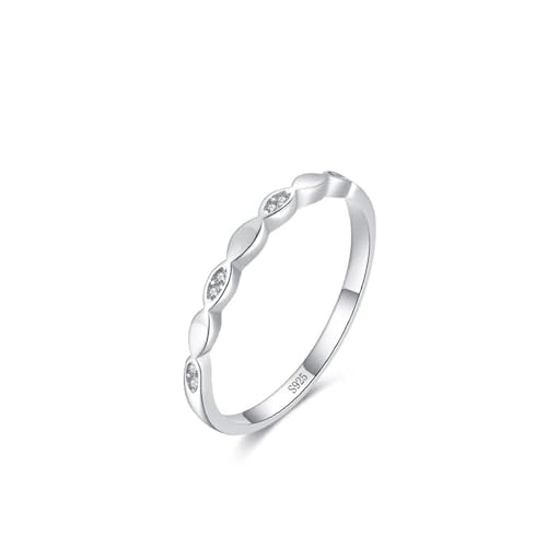 Bague Pierre Argent 925 Femme pour Offrir un Cadeau de Mariage