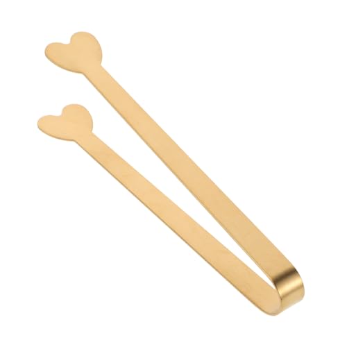 SOLUSTRE Stainless Steel Ice Sugar Tongs for Serving Small Foods for Parties Cafes and Kitchens Compact and Lightweight Multi-use for and Lemon Slices