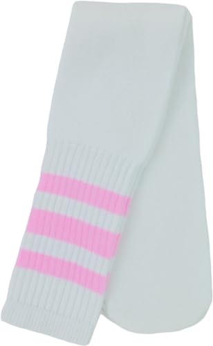 Image of ToBeInStyle Unisex Knee High Cotton Tube Athletic Thick Socks w /Stripe Top