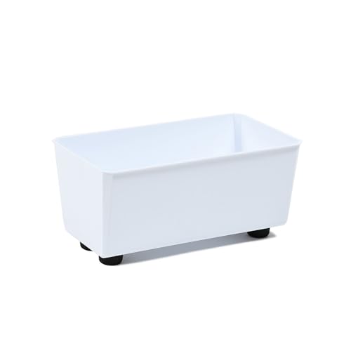LAMELA Rechteckiger Pflanzkasten mit eleganten Füßen – Weißer...