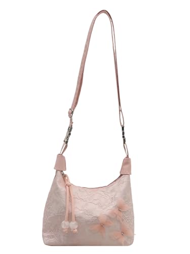 Women's Butterfly Zipper Crossbody Bag Adjustable Strap Top Handle Handbags Cute Purse