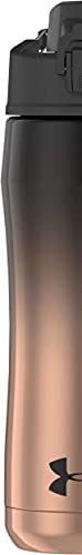 Under Armour Garrafa de hidratação Chrome Beyond 510 g isolada a vácuo de aço inoxidável, preto/ouro