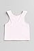 Kurve Premium Girls Seamless Supersoft Sleeveless Crop Tank Top - Stretchy Bra, UV UPF 50+ (Made in USA), Baby Pink, 4 Years-8 Years