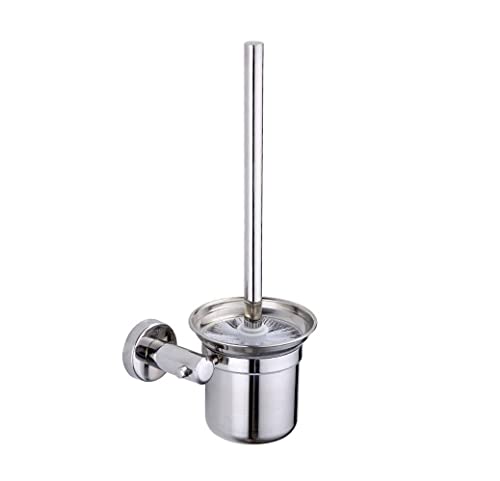 XDLEDMKIZ Toilet Bowl Brush Wall Mounted And Holder Stainless Steel Set Bathroom WC Long Handle