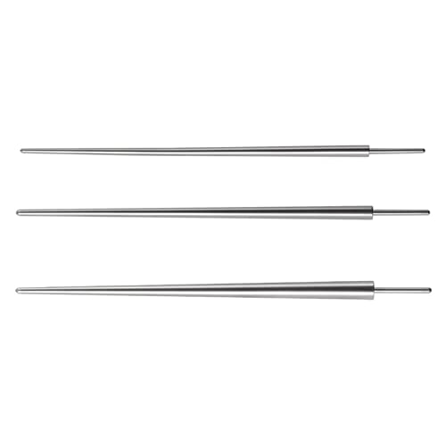 Ankexin 3 Pieces Steel Taper Insertion Pins 14G/16G/18G Piercing Taper Insertion Pin for Nose Ear Navel Lip Eyebrow Piercing