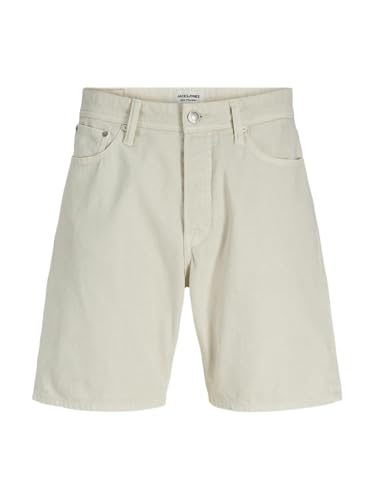 Jack & Jones Men Loose Fit Denim Shorts White M