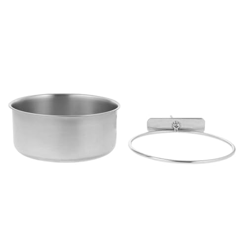 Phantasmia ステンレス製ペット給餌給水ボウル ? 吊り下げ式 自動給水 錆びにくい 簡単設置 ケージ対応 犬 猫 鳥 ウサギ用 (メートル)