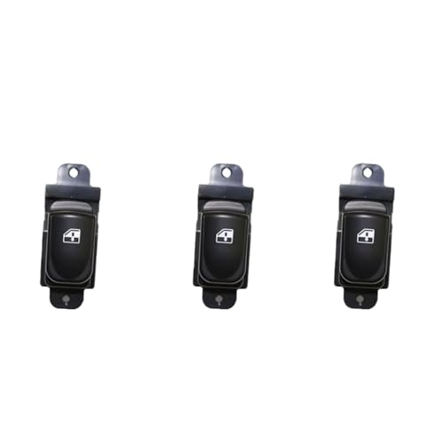 whitesleigh 3Pcs 935801J102 Power Window Control Switch Button Fit for Hyundai I20 2009-2012