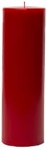 شمعة عمودية دائرية سادة بدون رائحة من كاندل كونكشن، أحمر ياقوتي، قطر 6.25 سم × ارتفاع 20 سم