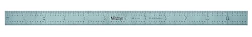 Mitutoyo 182-125, Steel Rule, 12"/300mm ( 1/32, 1/64", 1mm, 0.5mm...