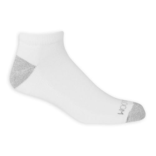 Fruit of the Loom Men's Dual Defense Low Cut Socks 12-Pair Pack, White2