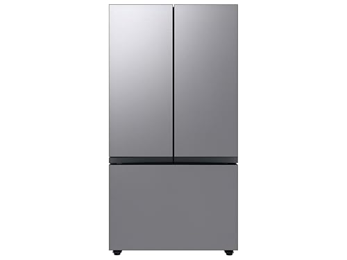 Samsung 30 Cu. Ft. Bespoke 3-Door French Door Refrigerator with Beverage Center, Stainless Steel, RF30BB6600QLAA