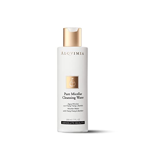 Eau Micellaire Alqvimia démaquillant nettoyant visage ylang-ylang bambou soin jour et nuit 200 ml