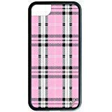 Wildflower Limited Edition Cases Compatible with iPhone 6, 7, 8 or SE (Pink Plaid)
