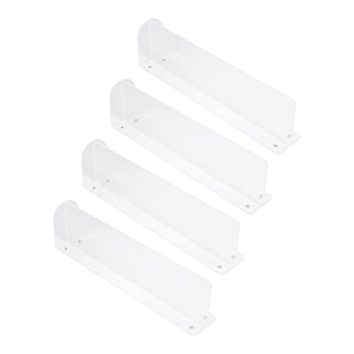 OFFSCH 4pcs Shop Shelf Dividers for Supermarket Organization and Stable Racks for Snacks and Goods Classification Stores and Malls